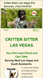 Mobile Screenshot of crittersitterlv.com